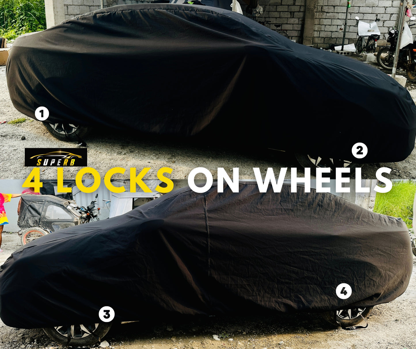 SUPERB CLASSIC CAR COVER with CAR MODELS