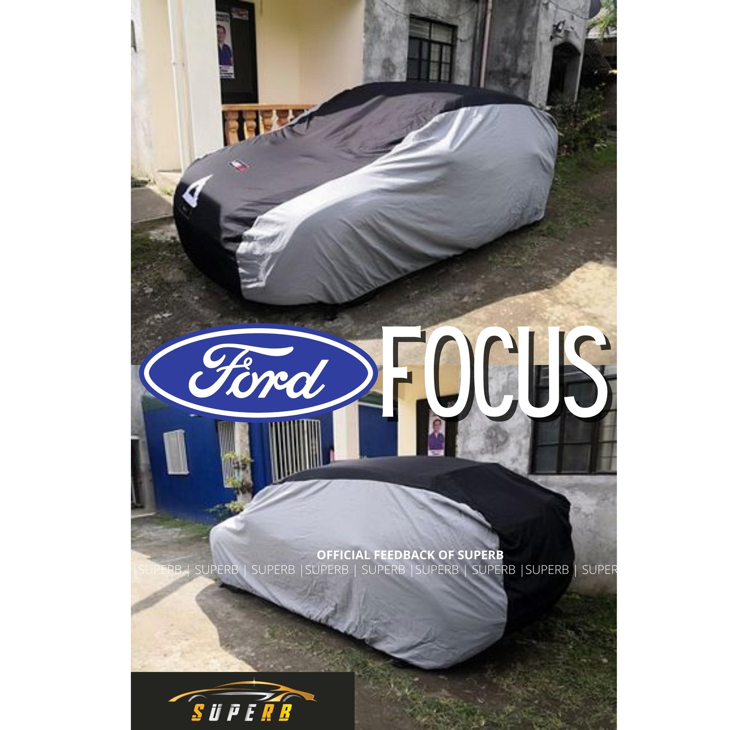 SUPERB Car Cover for Hatchback (Wigo/Eon/Swift/Picanto/Celerio/Spark/MX5/Haima2/Fit/Yaris)