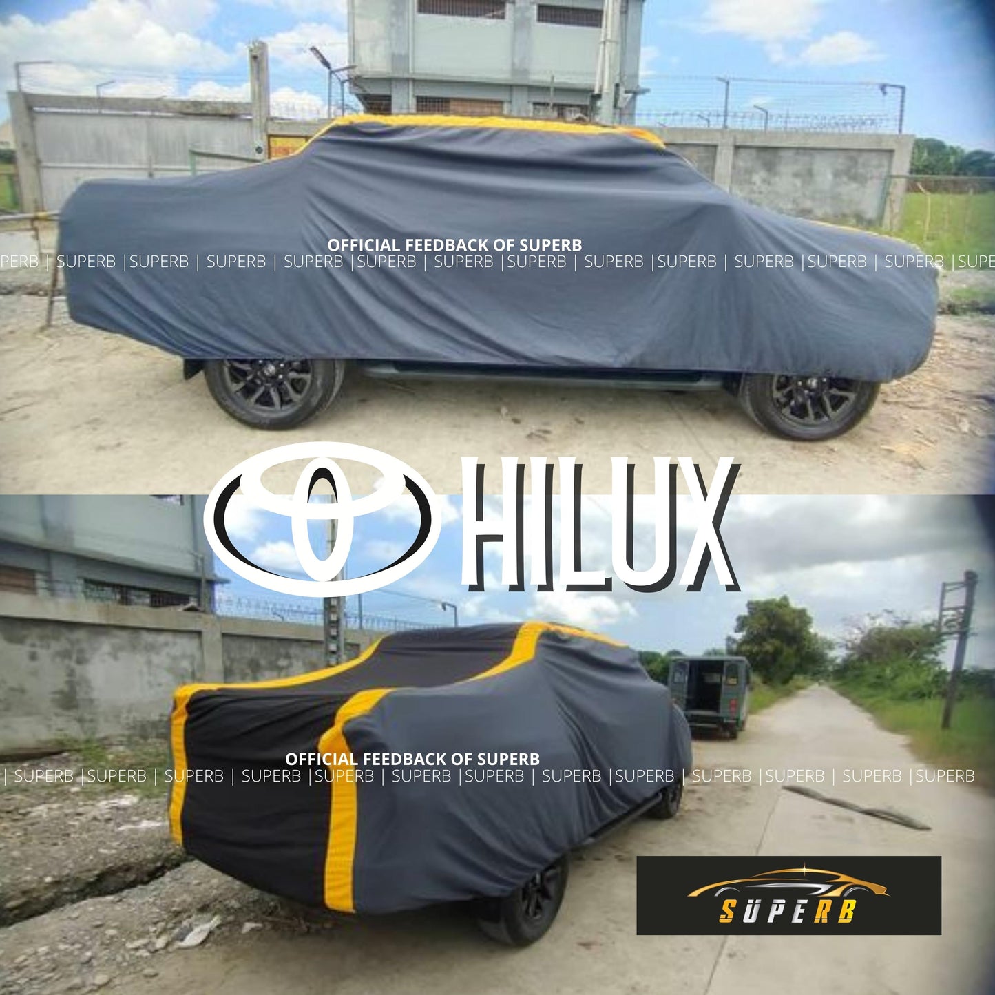 SUPERB Car Cover for PICK UPs (Hilux/Strada/Ranger/Navara/Dmax/Colorado/MazdaBT-50/F150)