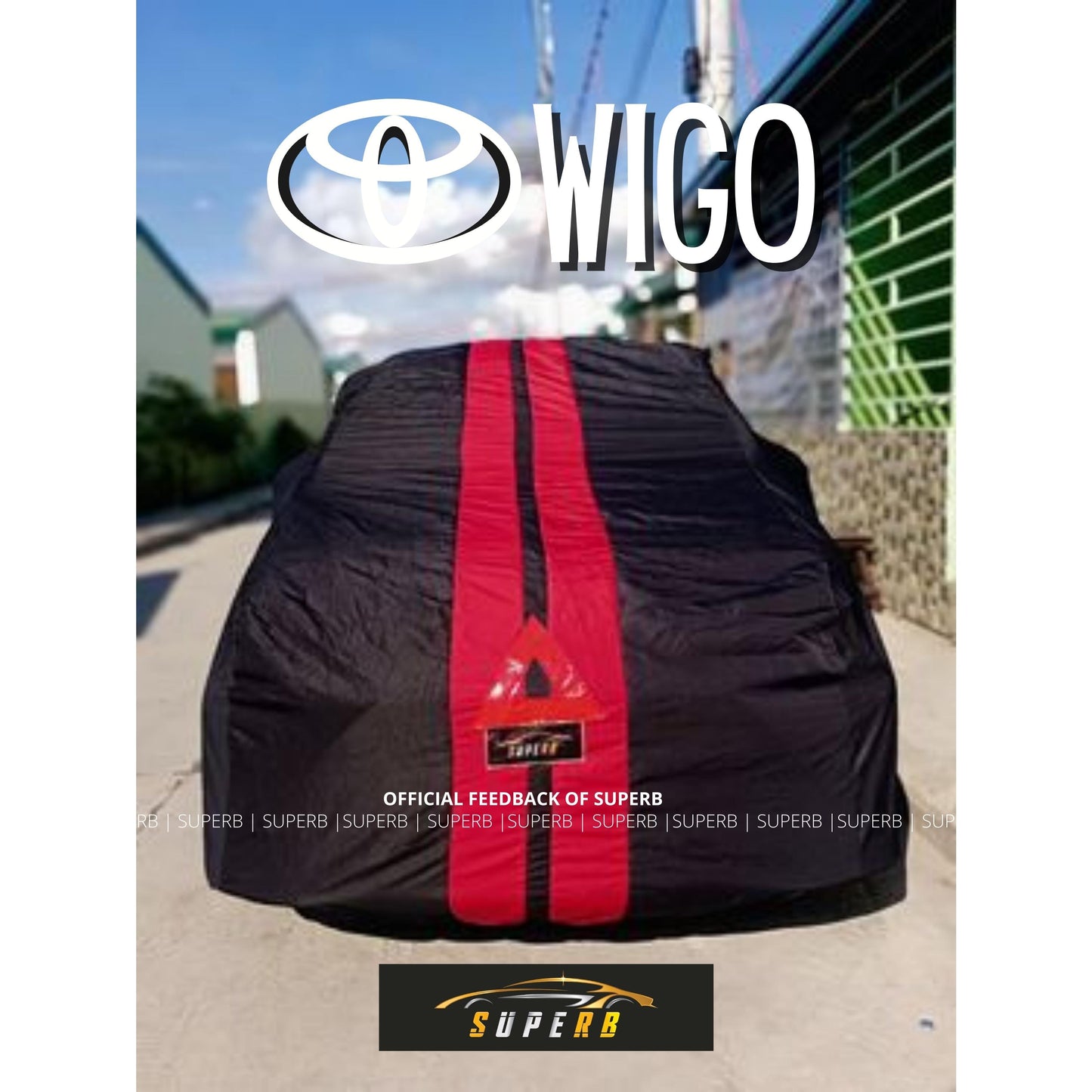 SUPERB Car Cover for Hatchback (Wigo/Eon/Swift/Picanto/Celerio/Spark/MX5/Haima2/Fit/Yaris)