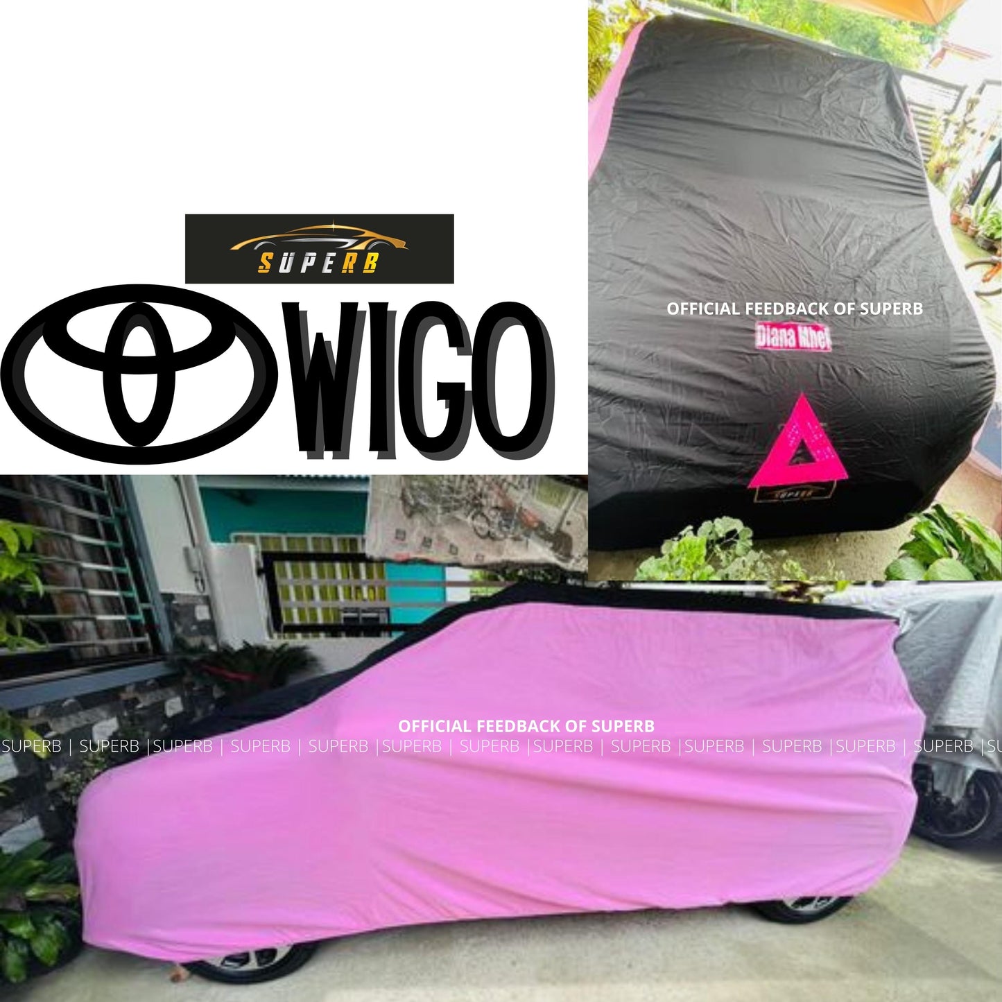 SUPERB Car Cover for Hatchback (Wigo/Eon/Swift/Picanto/Celerio/Spark/MX5/Haima2/Fit/Yaris)