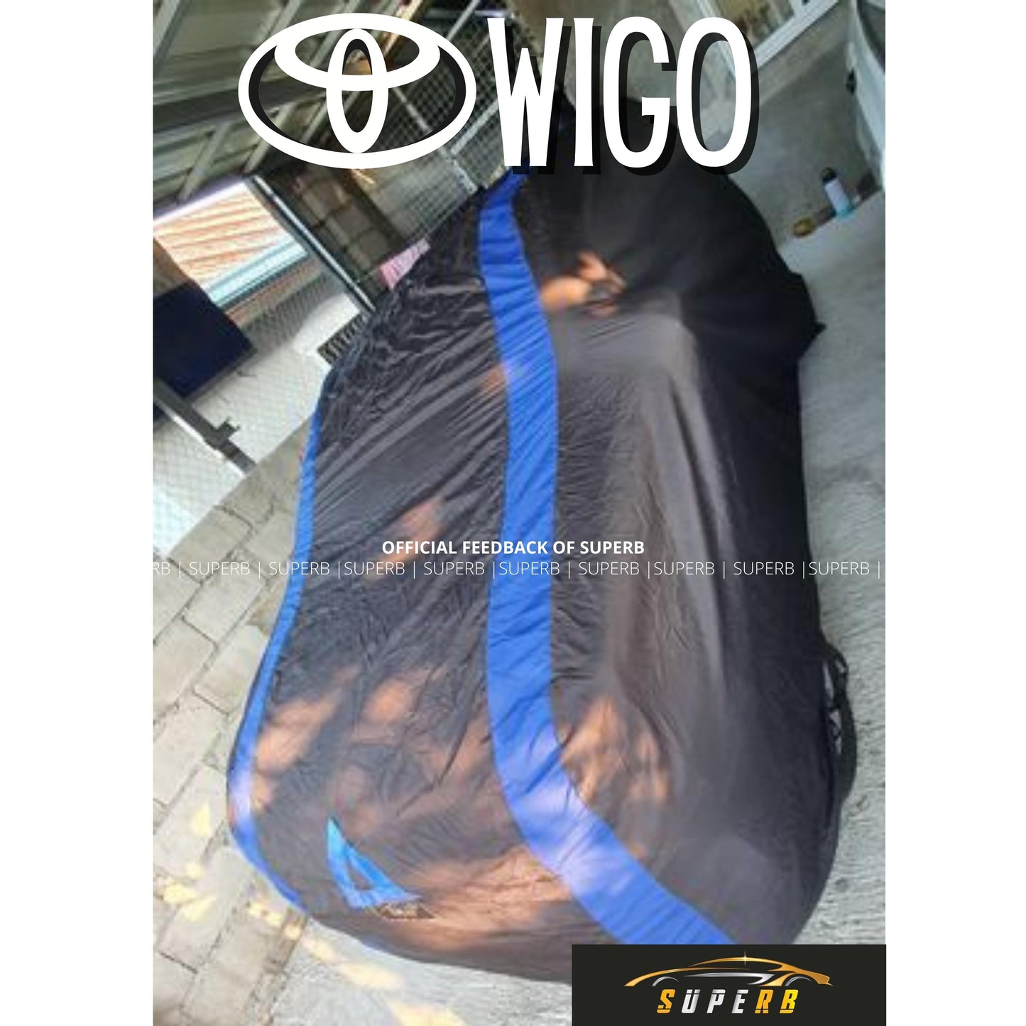 SUPERB Car Cover for Hatchback (Wigo/Eon/Swift/Picanto/Celerio/Spark/MX5/Haima2/Fit/Yaris)