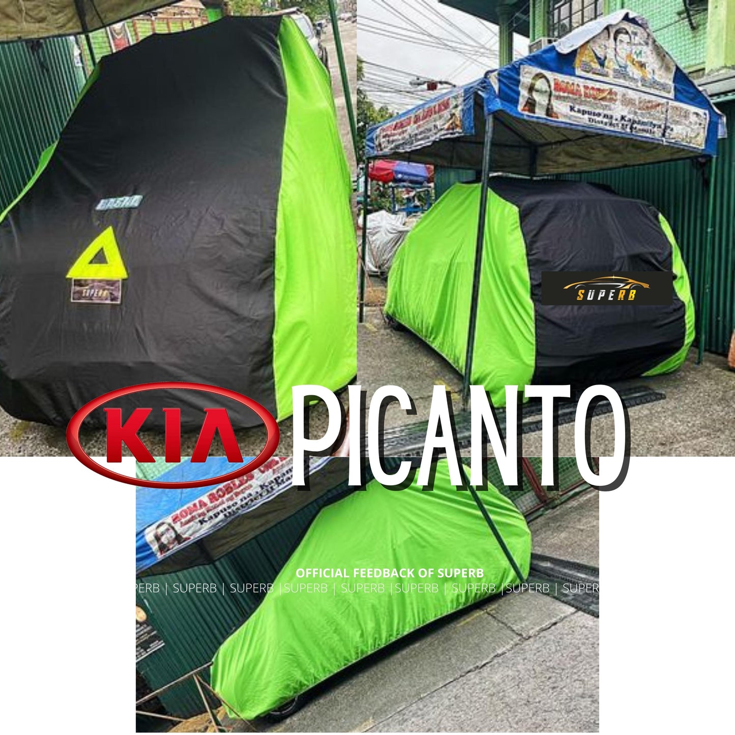 SUPERB Car Cover for Hatchback (Wigo/Eon/Swift/Picanto/Celerio/Spark/MX5/Haima2/Fit/Yaris)