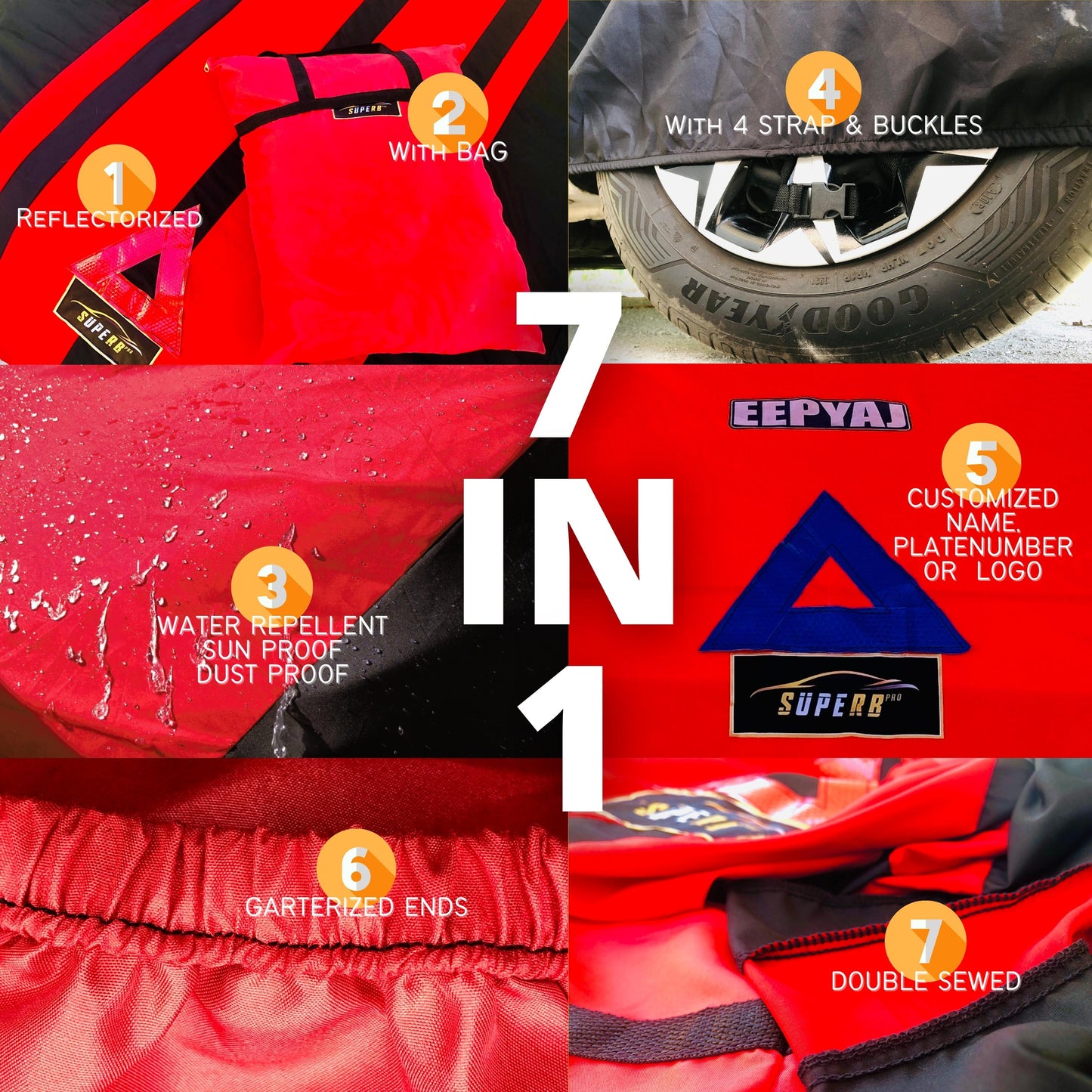 SUPERB Car Cover for SEDAN (Vios/G4/Accent/City/Civic/Dzire/Soluto/Ciaz/Almera/Accord/Lancer/Mazda3)