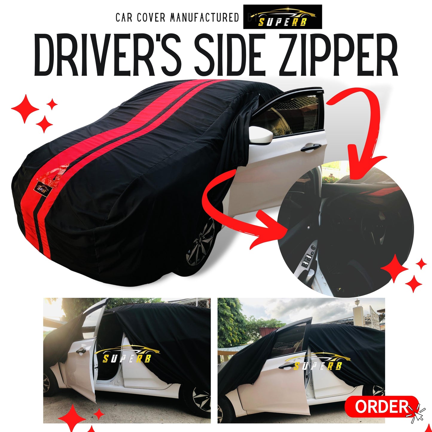 SUPERB Car Cover for BIG SUV (Fortuner/Montero/Everest/LC200/StaFe/Terra/Trailblazer/MuX/Patrol)